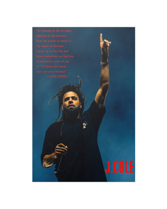 J.Cole Paper Poster